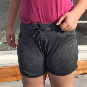 Striped Shorts With Zipped Pockets